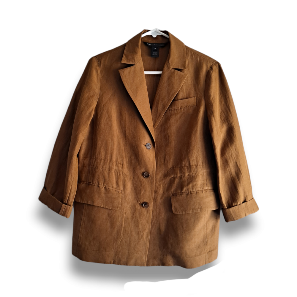 Marc By Marc Jacobs Tan Brown Relaxed Blazer